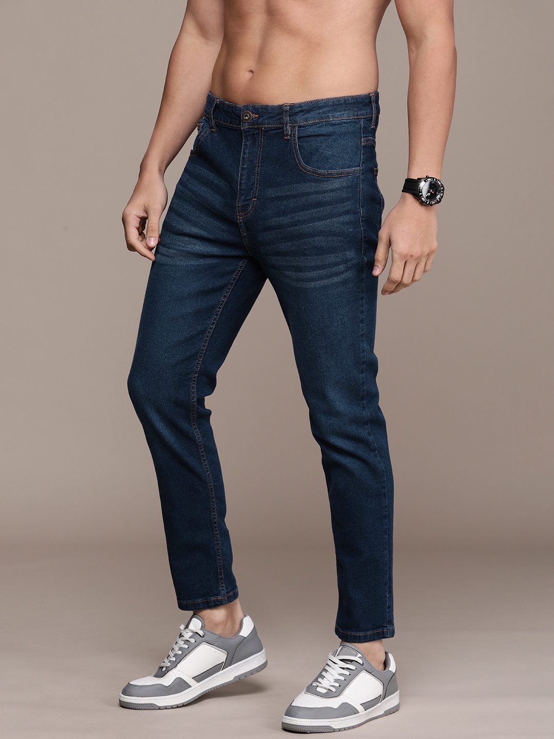 

Roadster Men Tapered Fit Stretchable Jeans, Blue