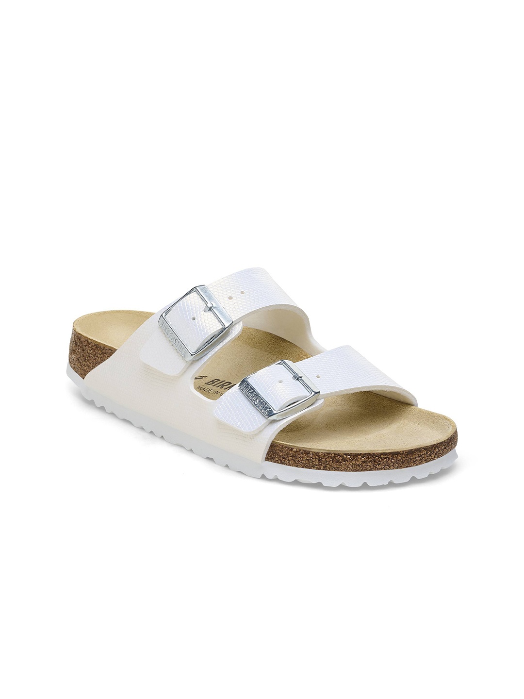 

Birkenstock Arizona Bs Narrow Width Open Toe Flats, White