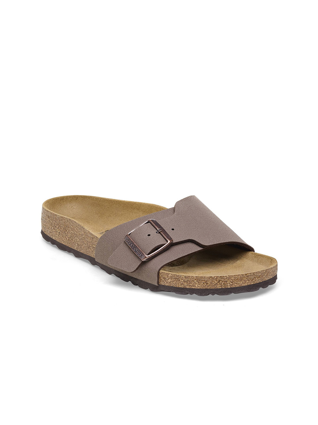 

Birkenstock Narrow Width Catalina Bs Open Toe Flats With Buckles, Brown
