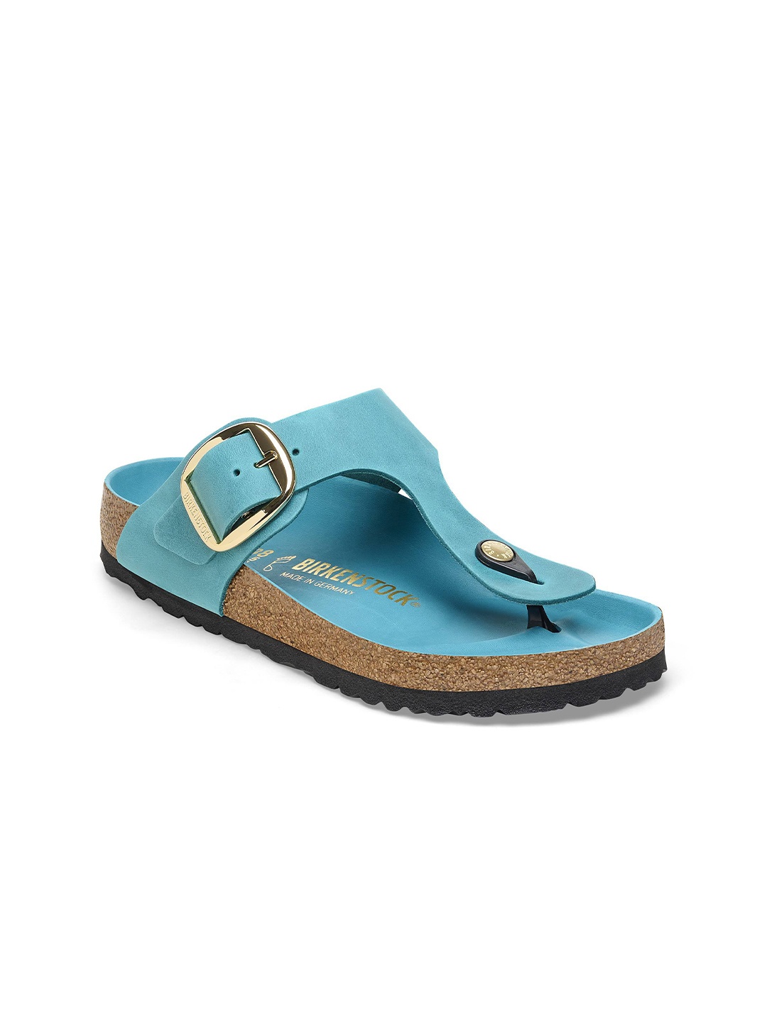 

Birkenstock Gizeh Buckle Detailed Regular Width Open Toe Flats, Blue