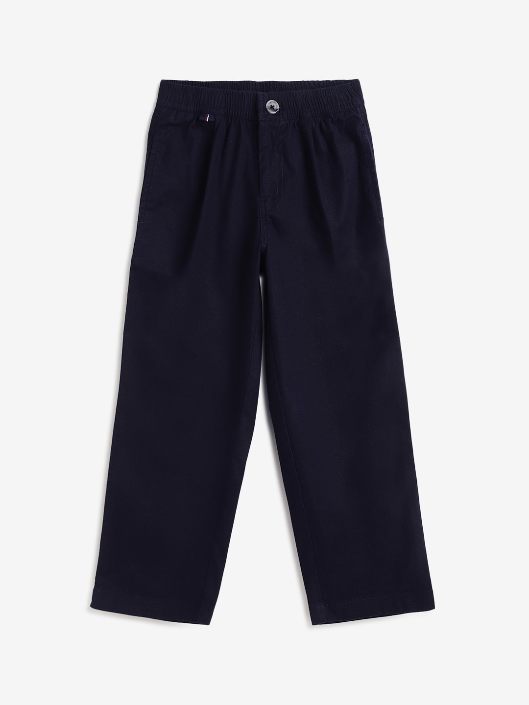 

Campana Boys Relaxed Straight Fit Cotton Trouser, Navy blue