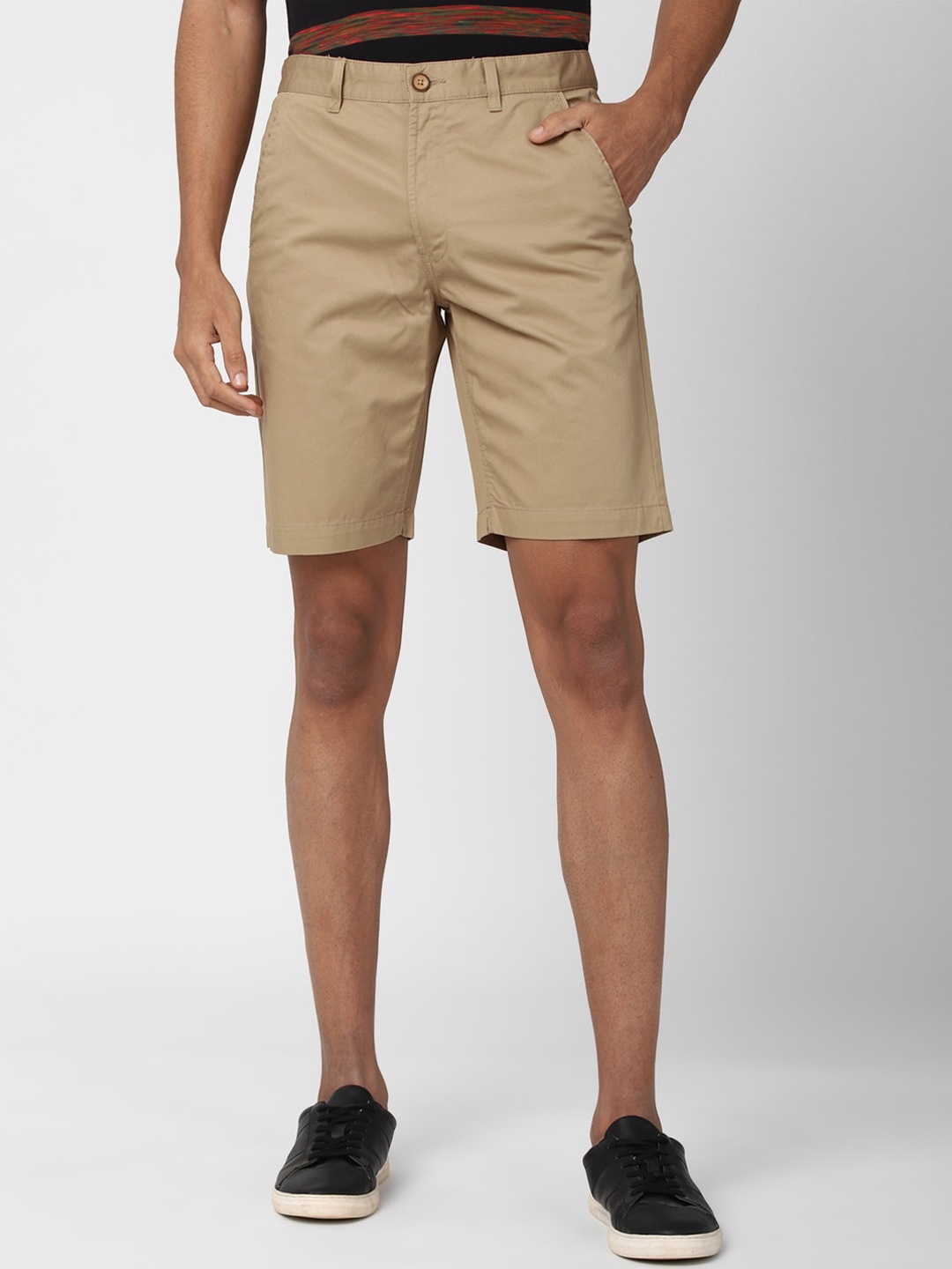 

PETER ENGLAND UNIVERSITY Men Mid-Rise Casual Shorts, Khaki