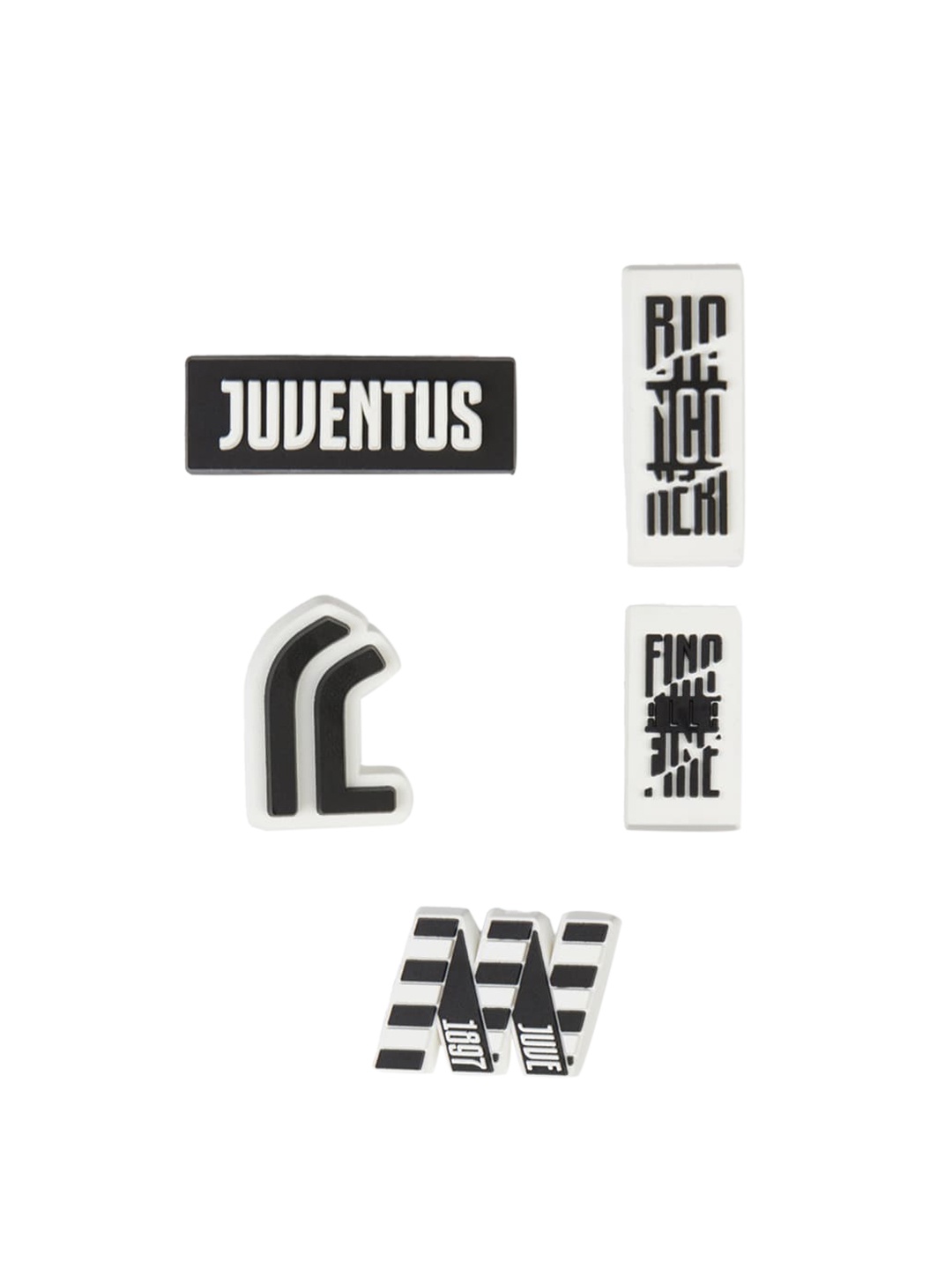 

Crocs Set Of 5 Juventus Shoe Charms, Black