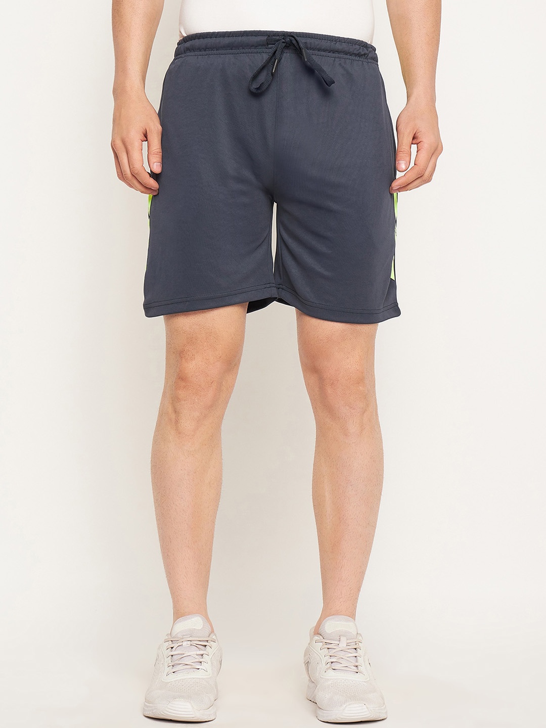 

NEVA Men Mid-Rise Cotton Sports Shorts, Grey