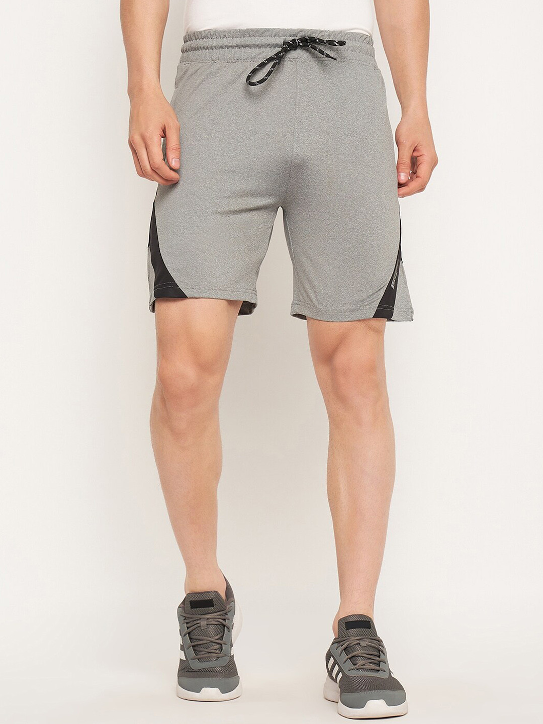 

NEVA Men Mid-Rise Cotton Sports Shorts, Grey