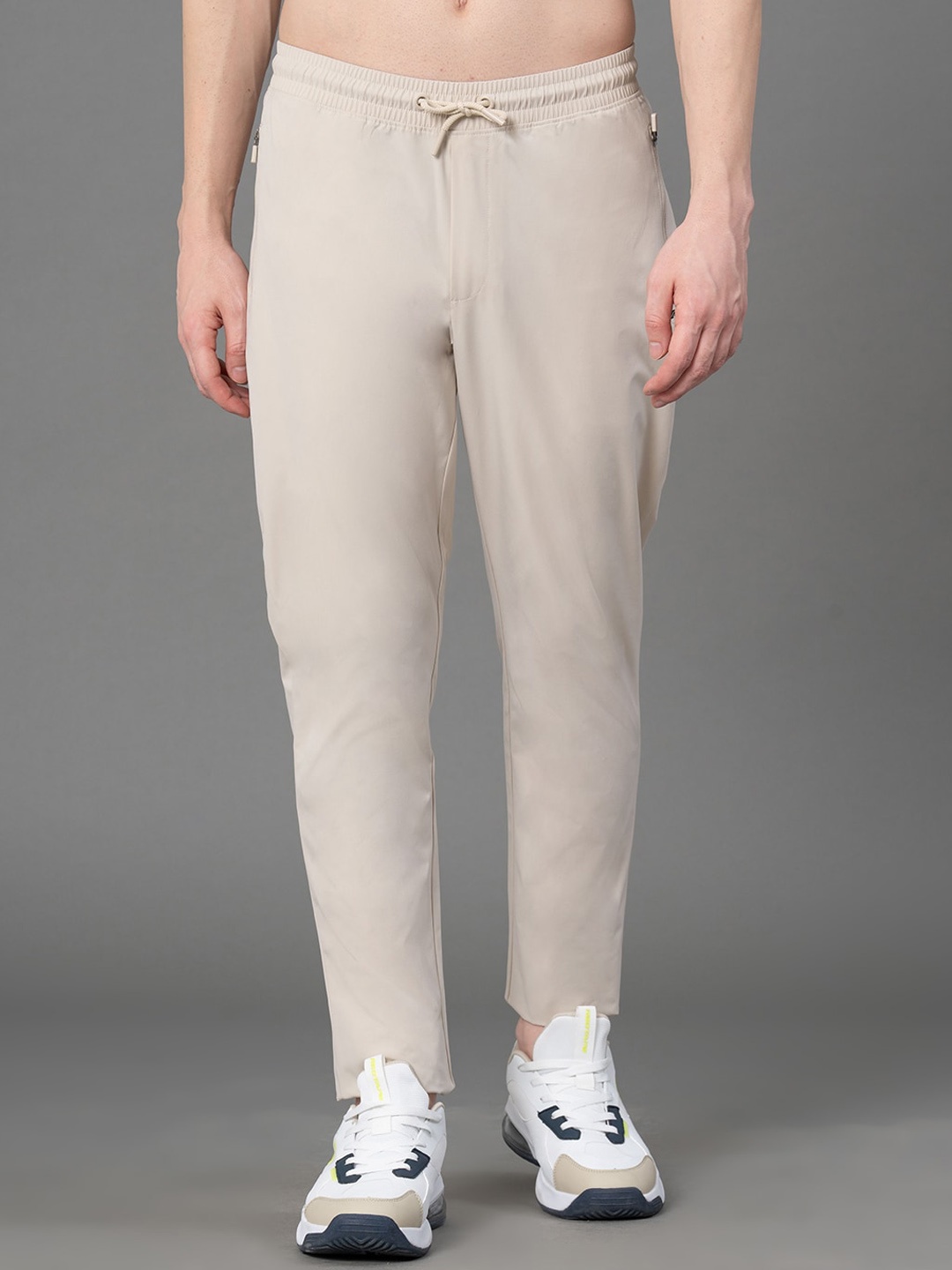 

Red Tape Men Mid-Rise Stretchable ActivewearTrack Pants, Off white