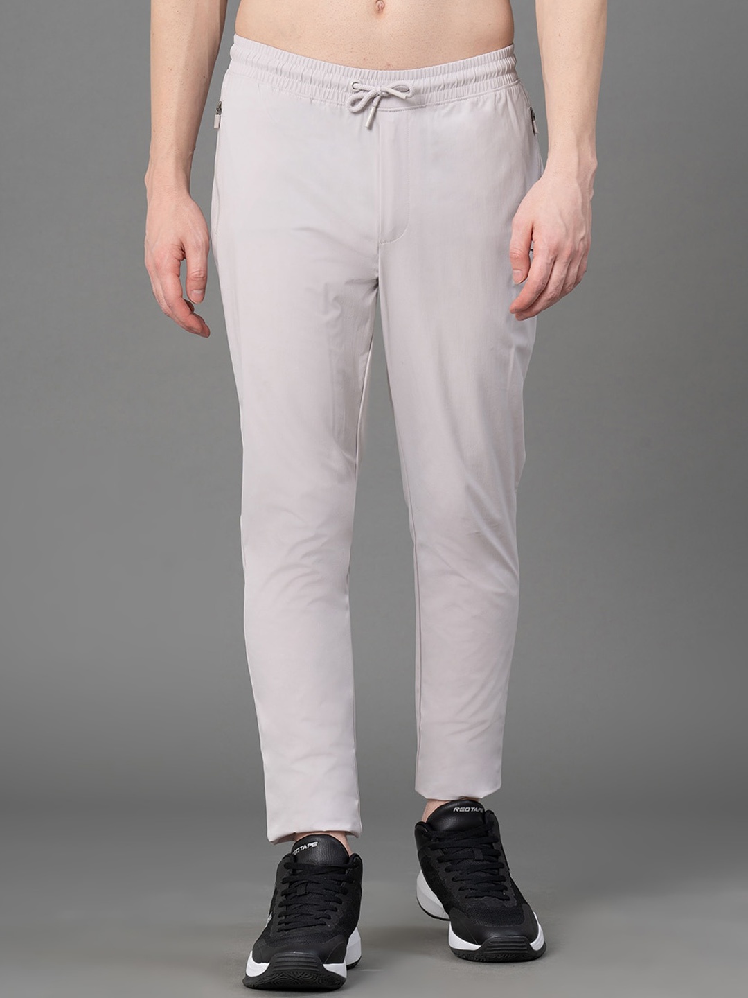 

Red Tape Men Mid-Rise Stretchable ActivewearTrack Pants, Grey