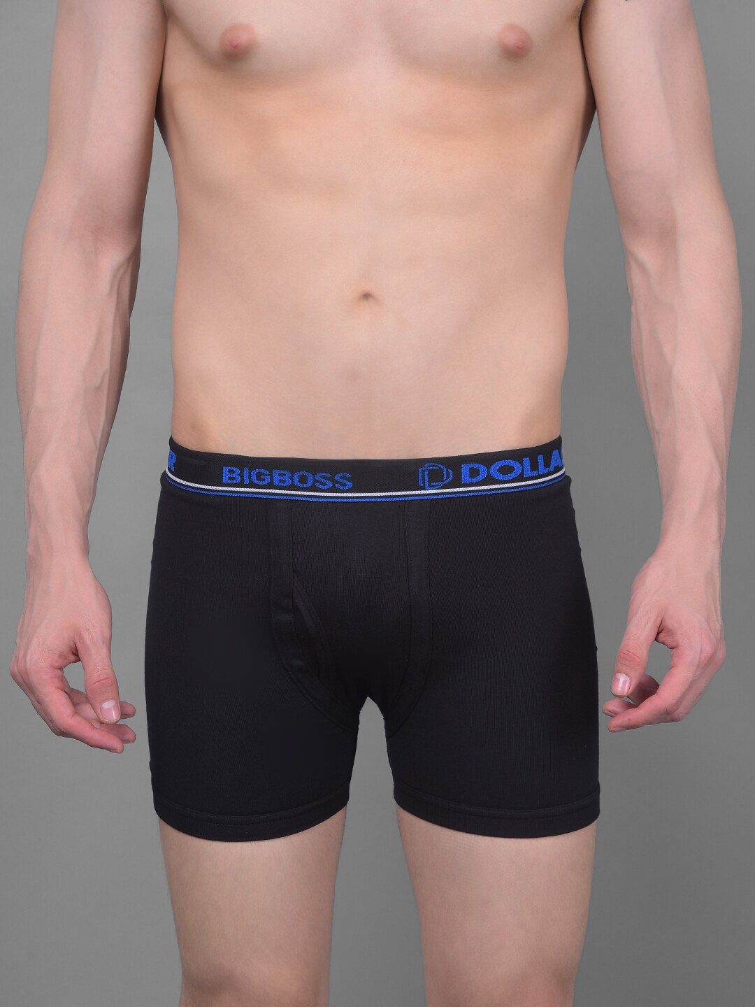 

Dollar Bigboss Men Solid Combed Cotton Knitted Trunk MBTR-07-RIBRSD-PO1-CO1-S24, Assorted