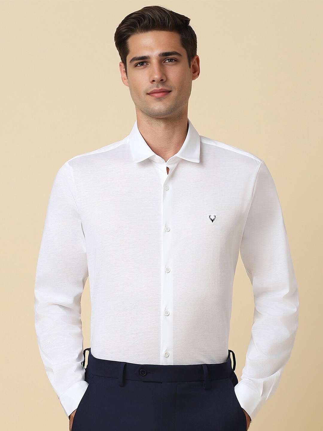 

Allen Solly Slim Fit Cotton Formal Shirt, White
