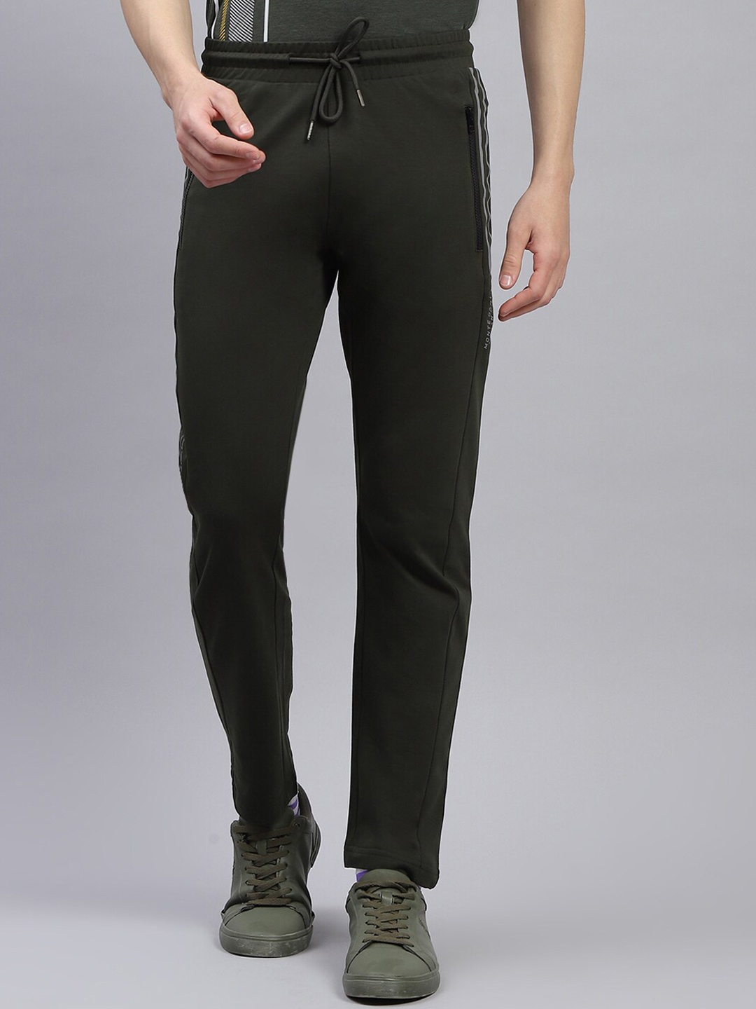 

Monte Carlo Men Mid-Rise Track Pants, Olive