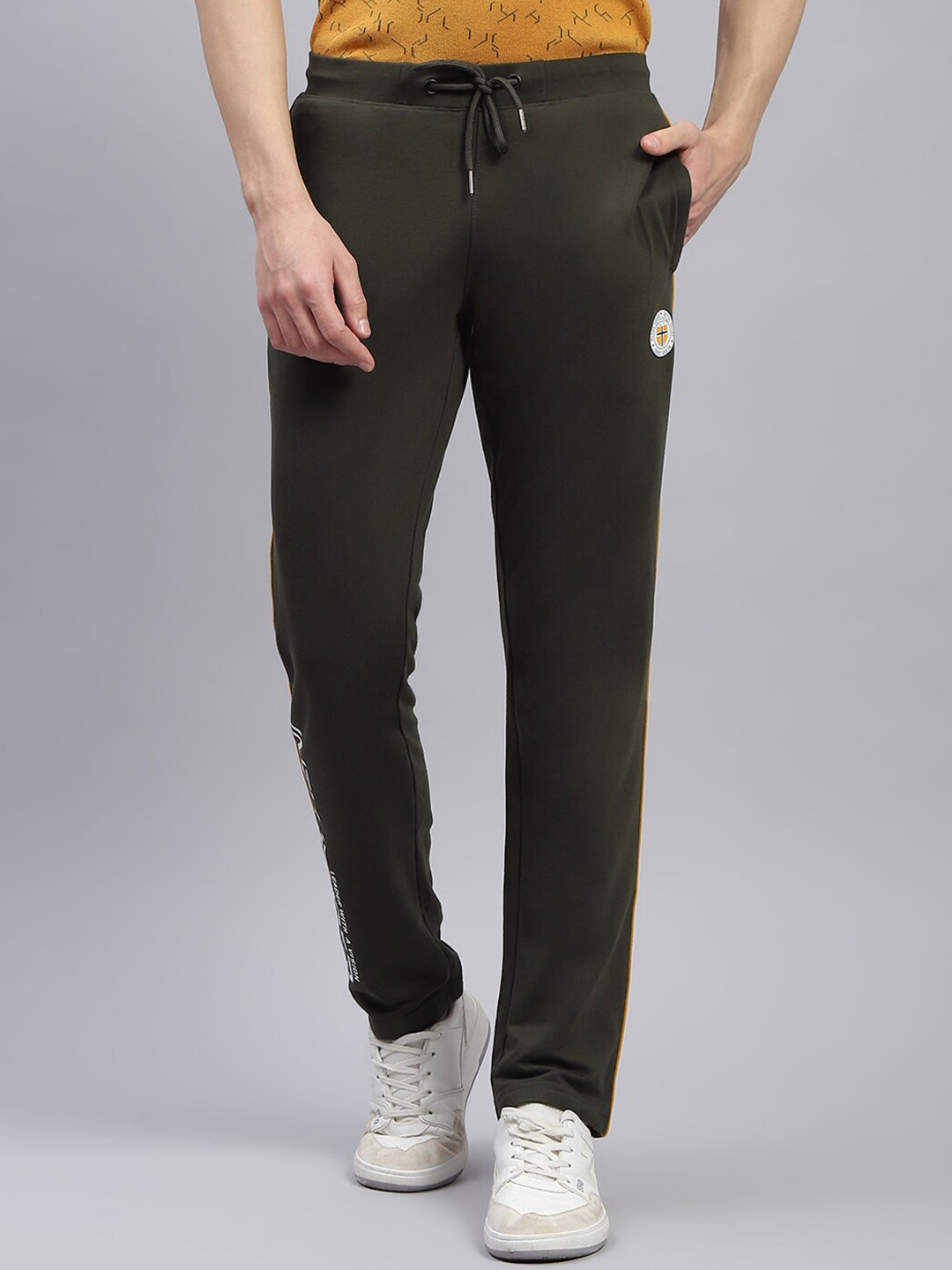 

Monte Carlo Men Mid-Rise Track Pants, Olive