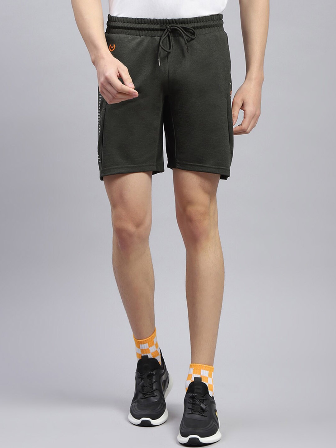 

Monte Carlo Men Mid-Rise Sports Shorts, Olive