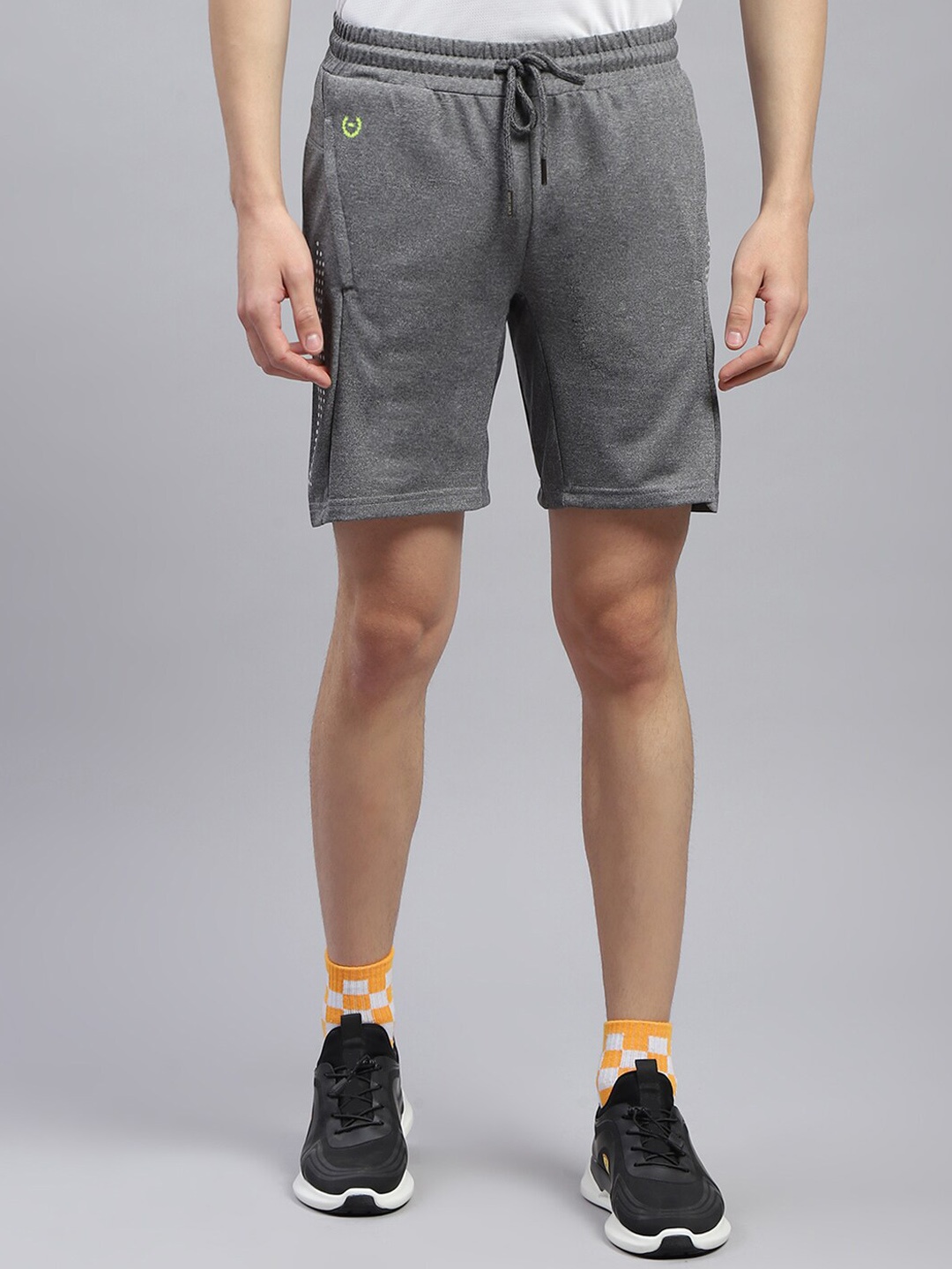 

Monte Carlo Men Mid-Rise Sports Shorts, Grey