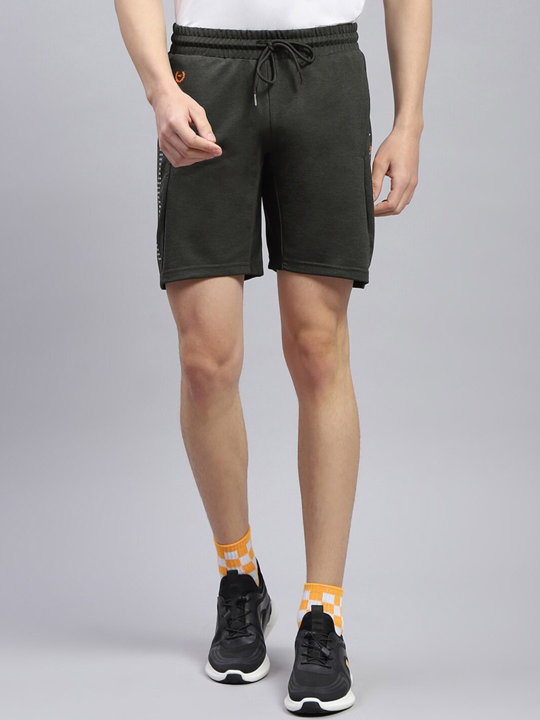 

Monte Carlo Men Mid-Rise Sports Shorts, Olive