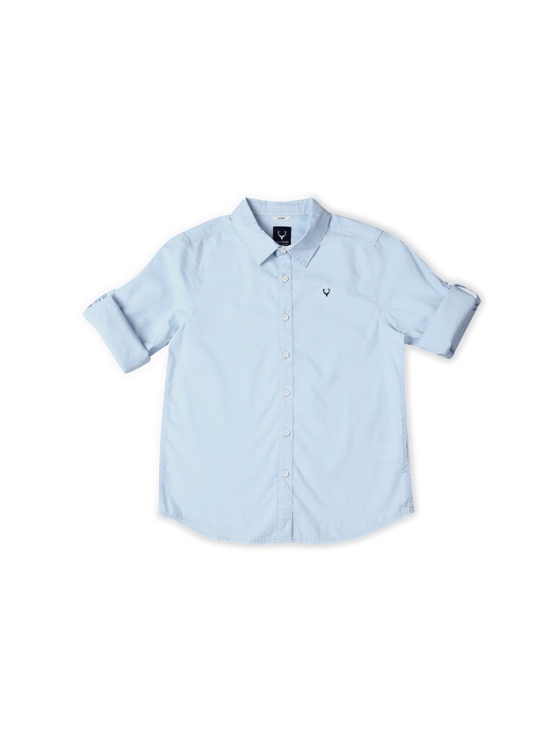 

Allen Solly Junior Boys Slim Fit Spread Collar Cotton Casual Shirt, Blue