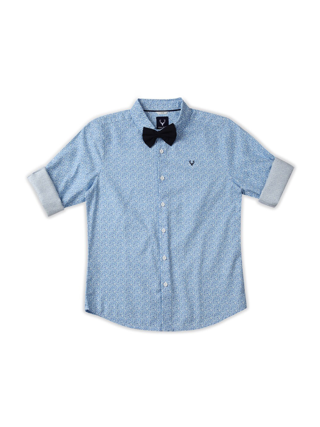 

Allen Solly Junior Boys Slim Fit Micro Ditsy Printed Party Shirt, Blue