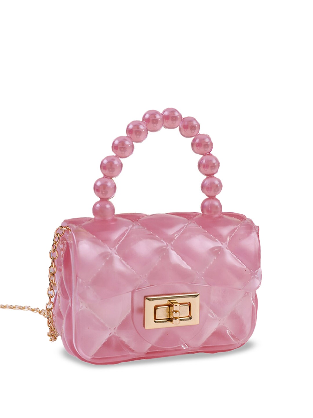

Babymoon Girls Quilted Detailed Shopper Handheld Bag, Rose
