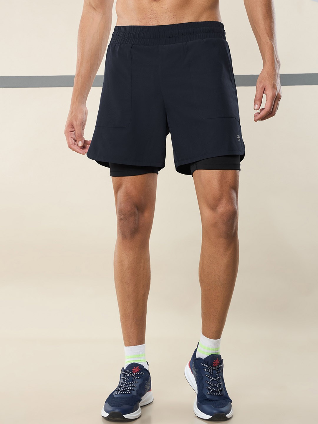 

CULT Men 2-in-1 Training Shorts, Navy blue