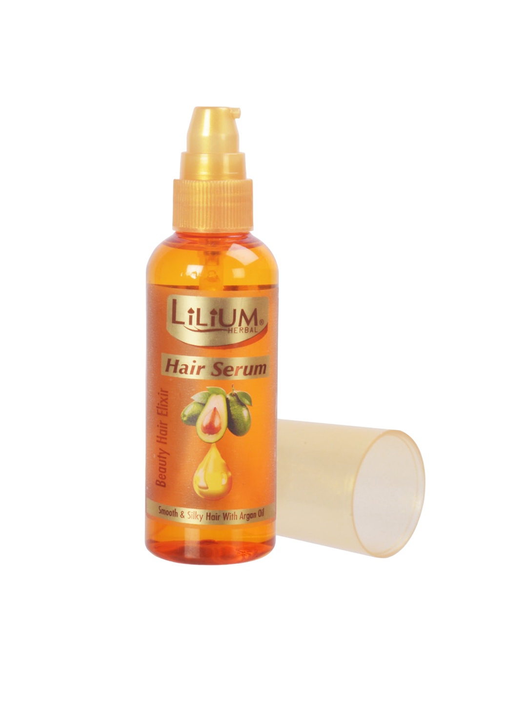 

Lilium Herbal Beauty Hair Elixir Hair Serum for Smooth & Silky Hair with Argan Oil - 100ml, Orange