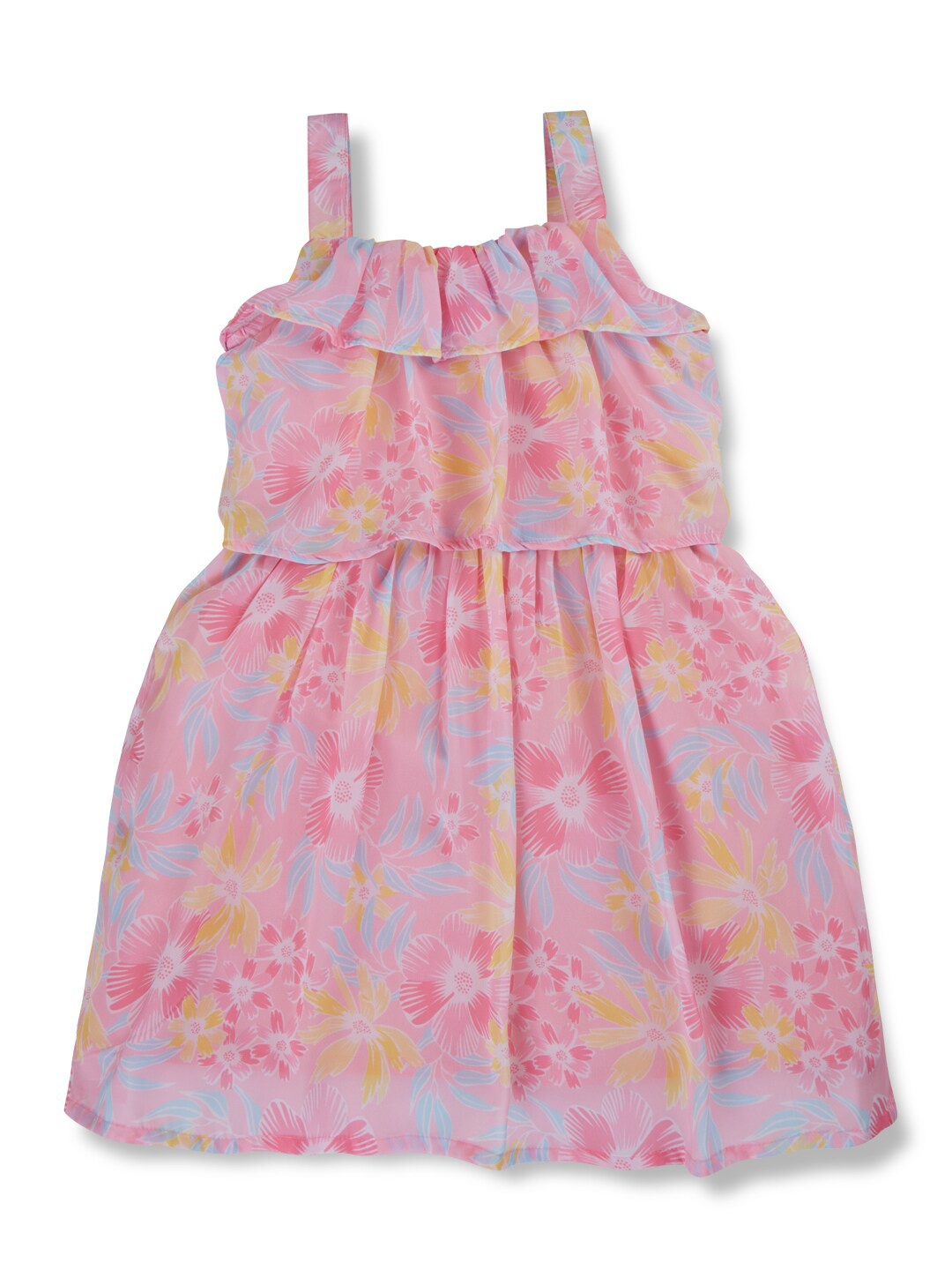 

Gini and Jony Floral Print Peplum Dress, Pink
