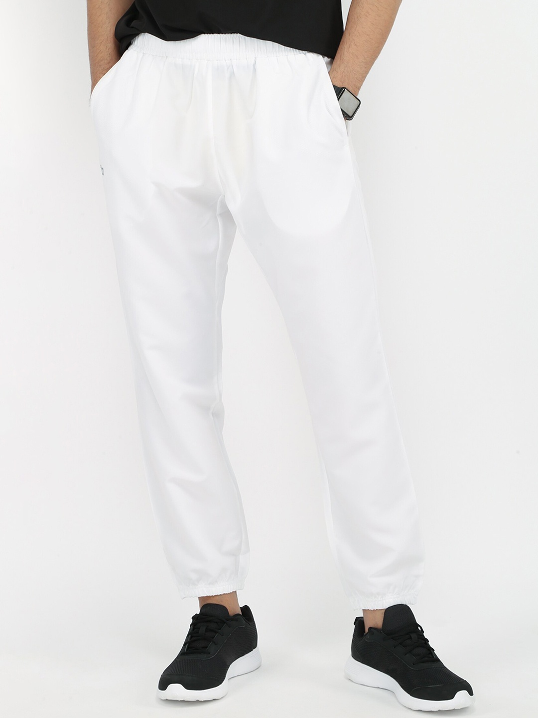

DIDA Men Comfort Fit Mid Rise Lightweight Dry Fit Sports Joggers, White