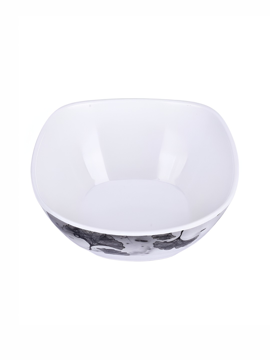 

USHA SHRIRAM Black 12 Pieces Floral Printed Melamine Serving Bowls