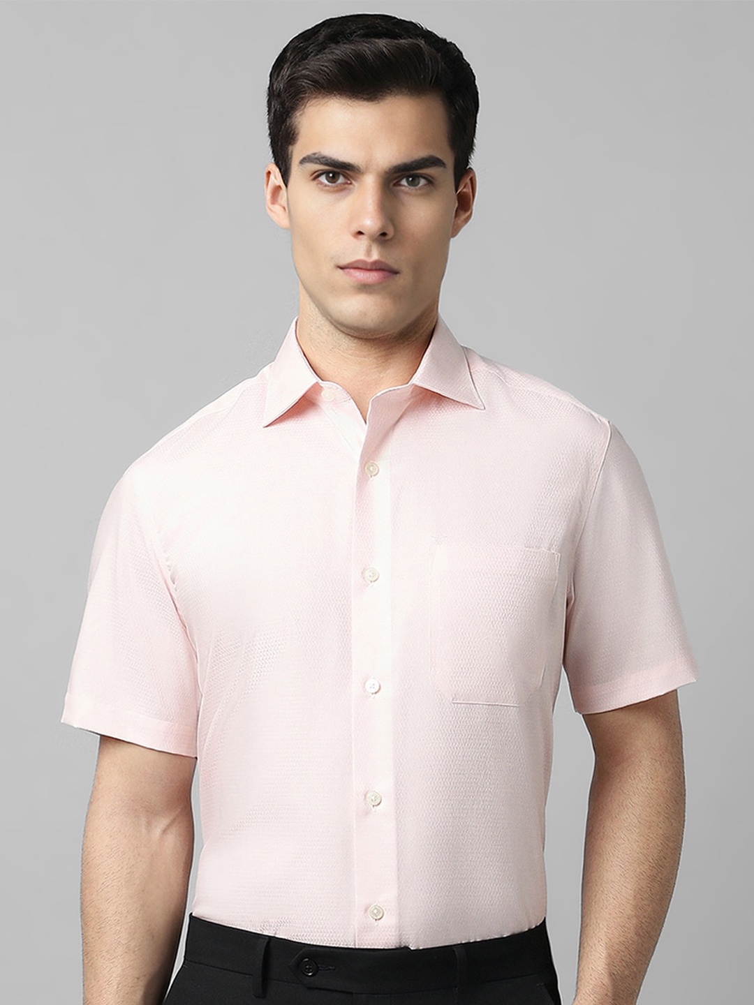 

Louis Philippe Classic Opaque Cotton Formal Shirt, Pink