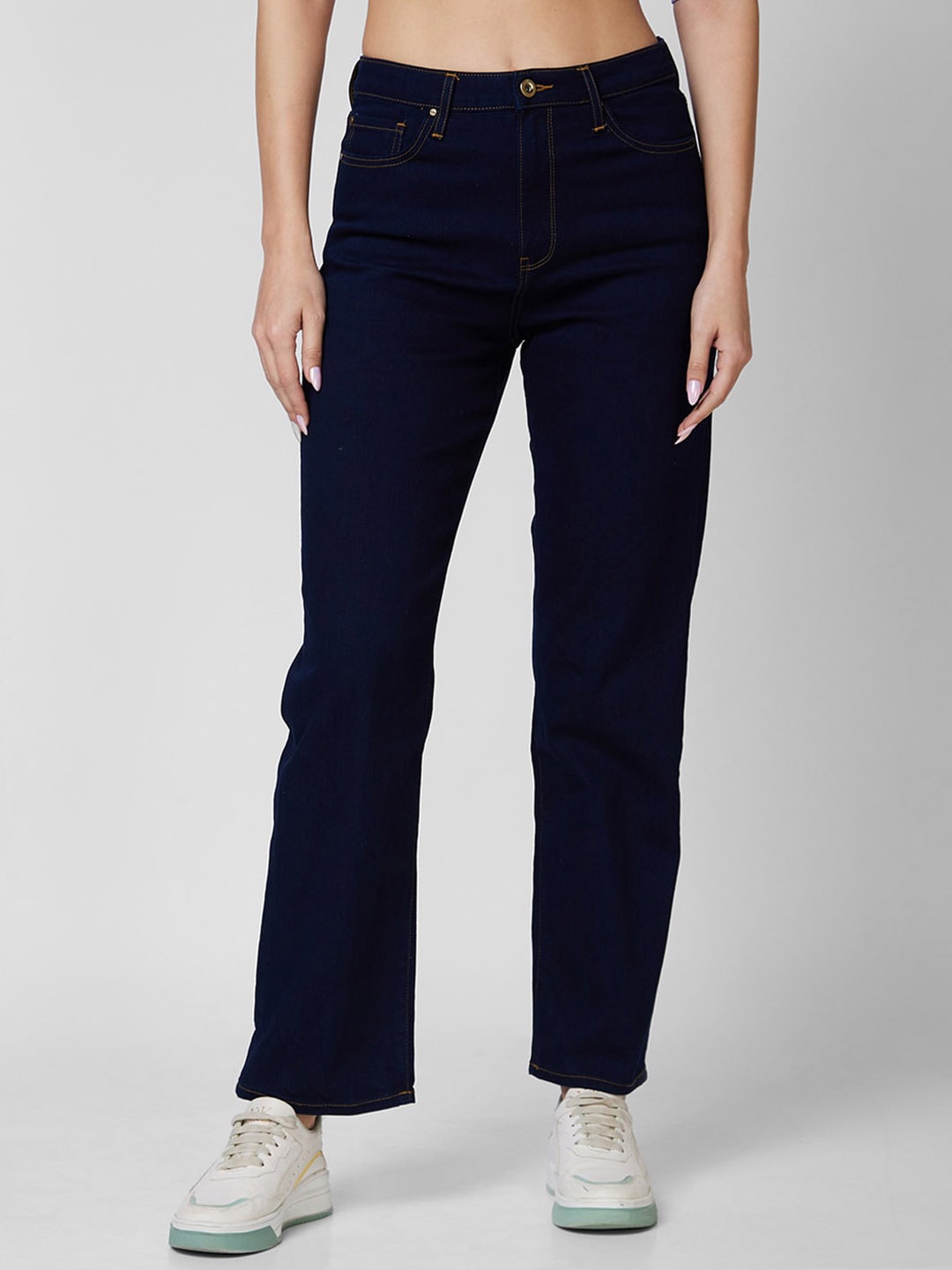 

SPYKAR Women Straight Fit High-Rise Clean Look Jeans, Blue