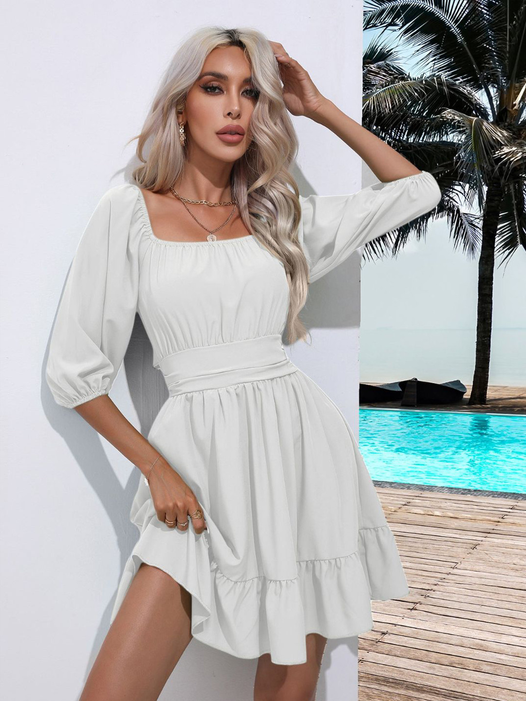 

Oh Rare A-Line Dress, White
