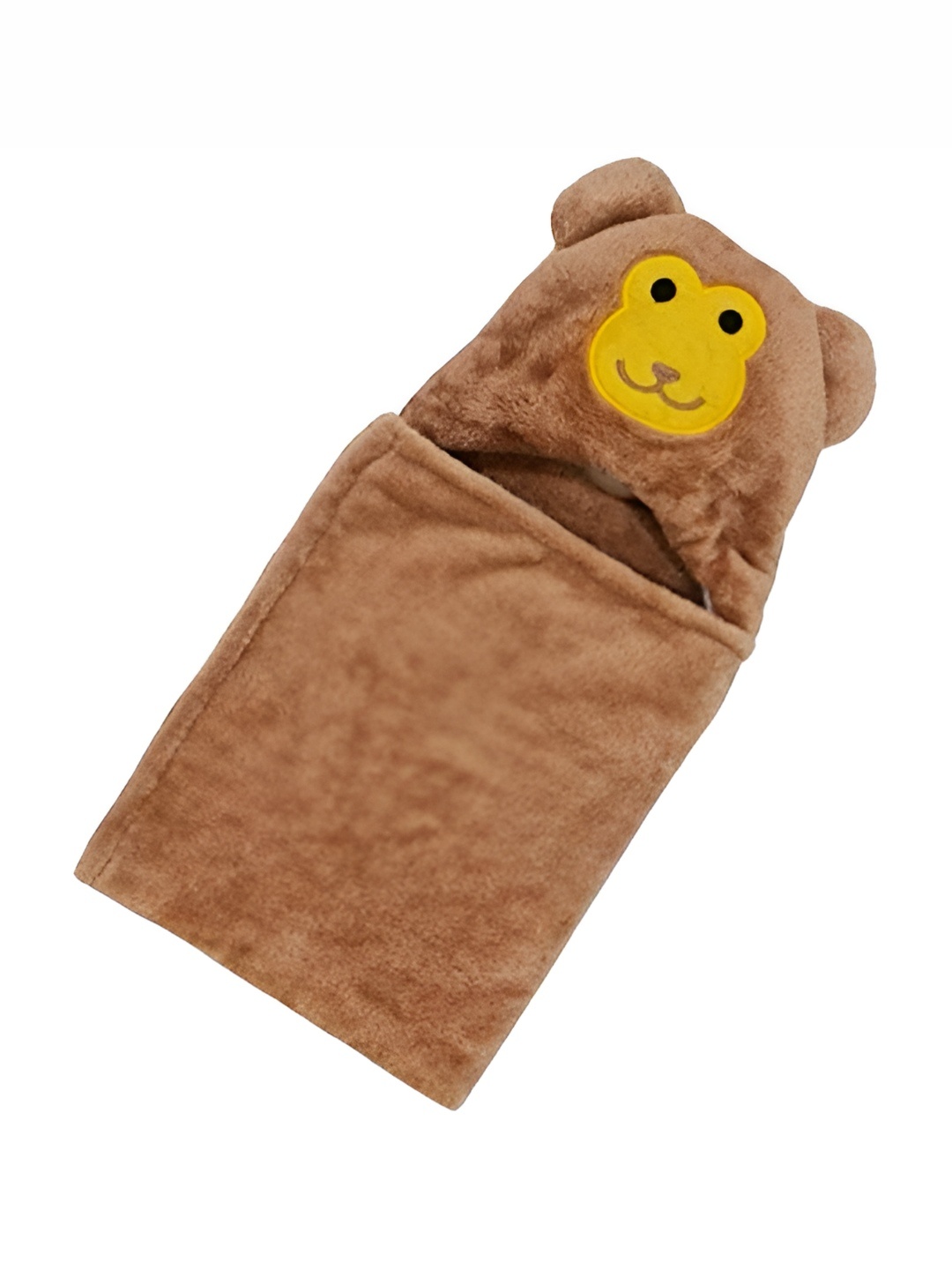 

Bajo's Brown & Yellow AC Room Cotton 350 GSM Single Bed Blanket Cum Towel