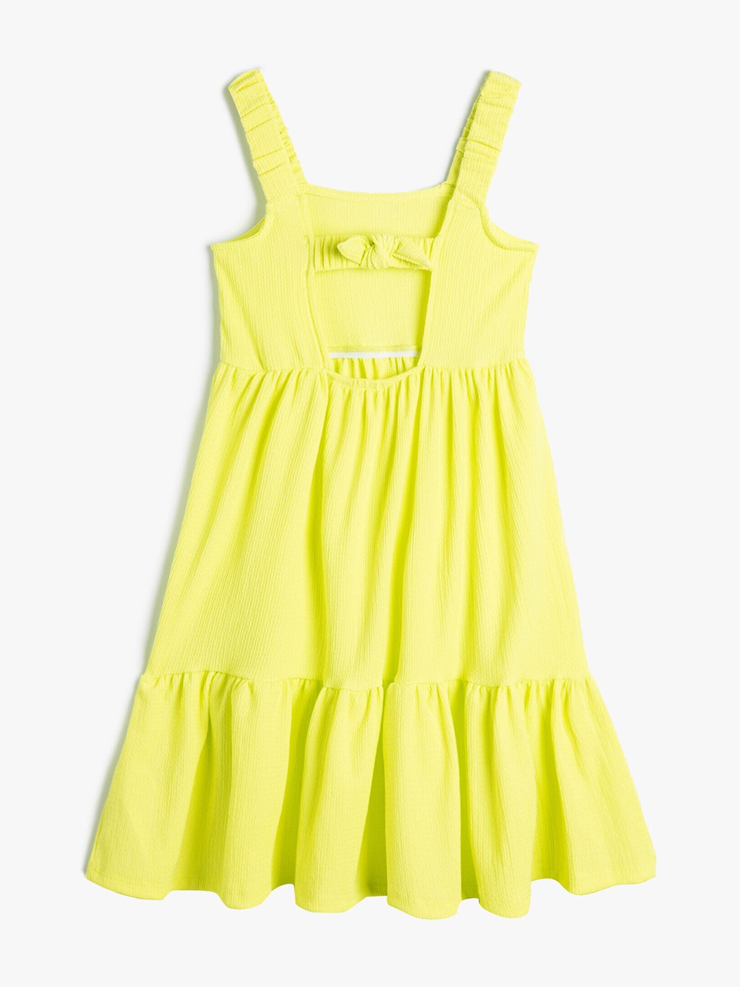 

Koton Girls Shoulder Straps Fit & Flare Dress, Yellow