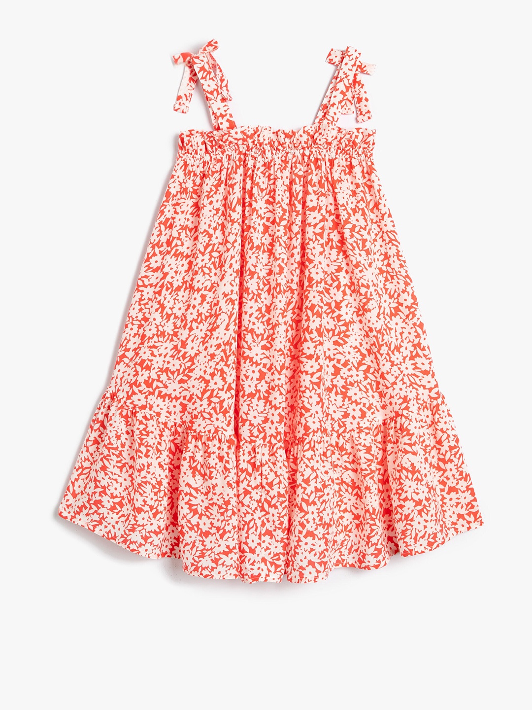 

Koton Girls Floral Printed A-Line Dress, Red