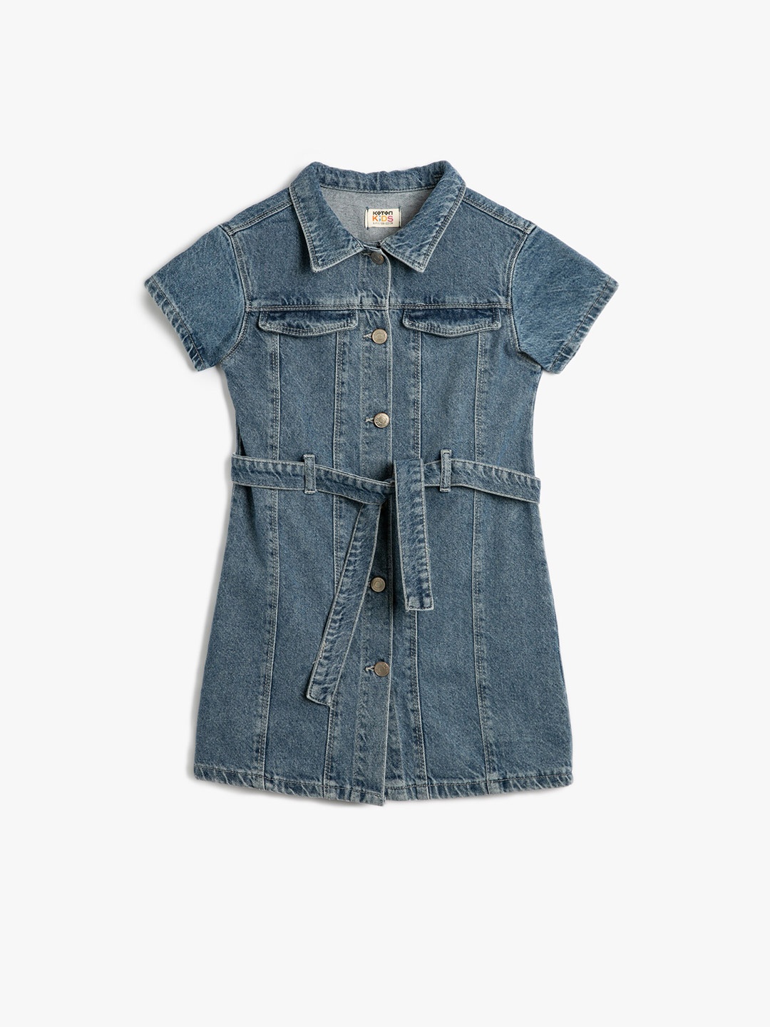 

Koton Girls Pure Cotton Shirt Dress, Blue