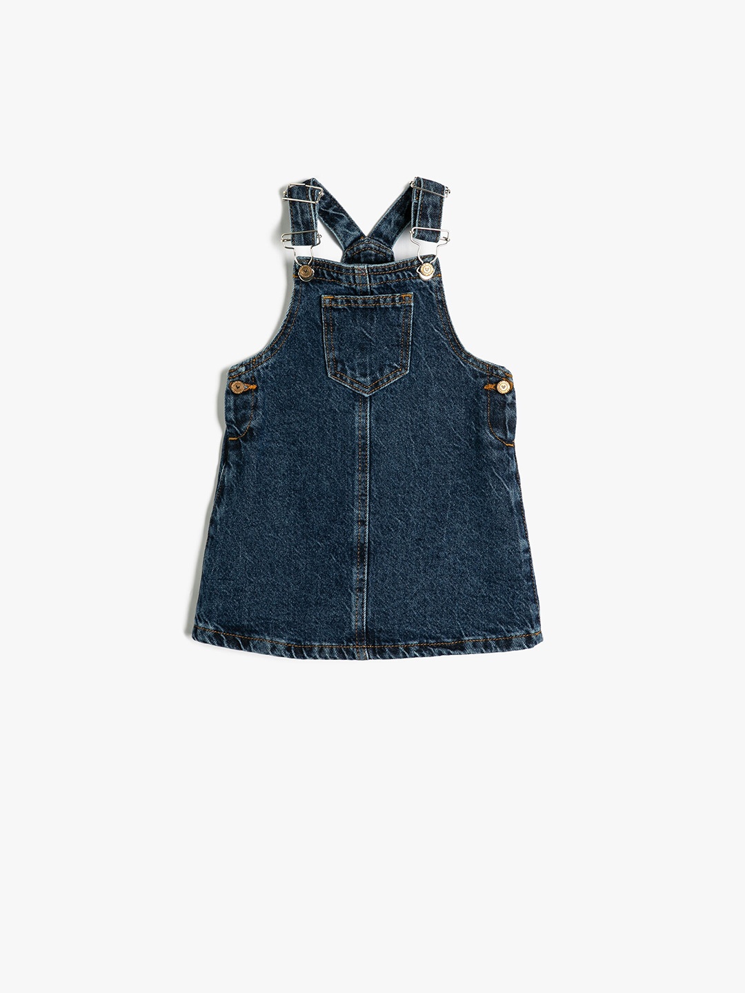 

Koton Girls Pure Cotton Pinafore Dress, Blue