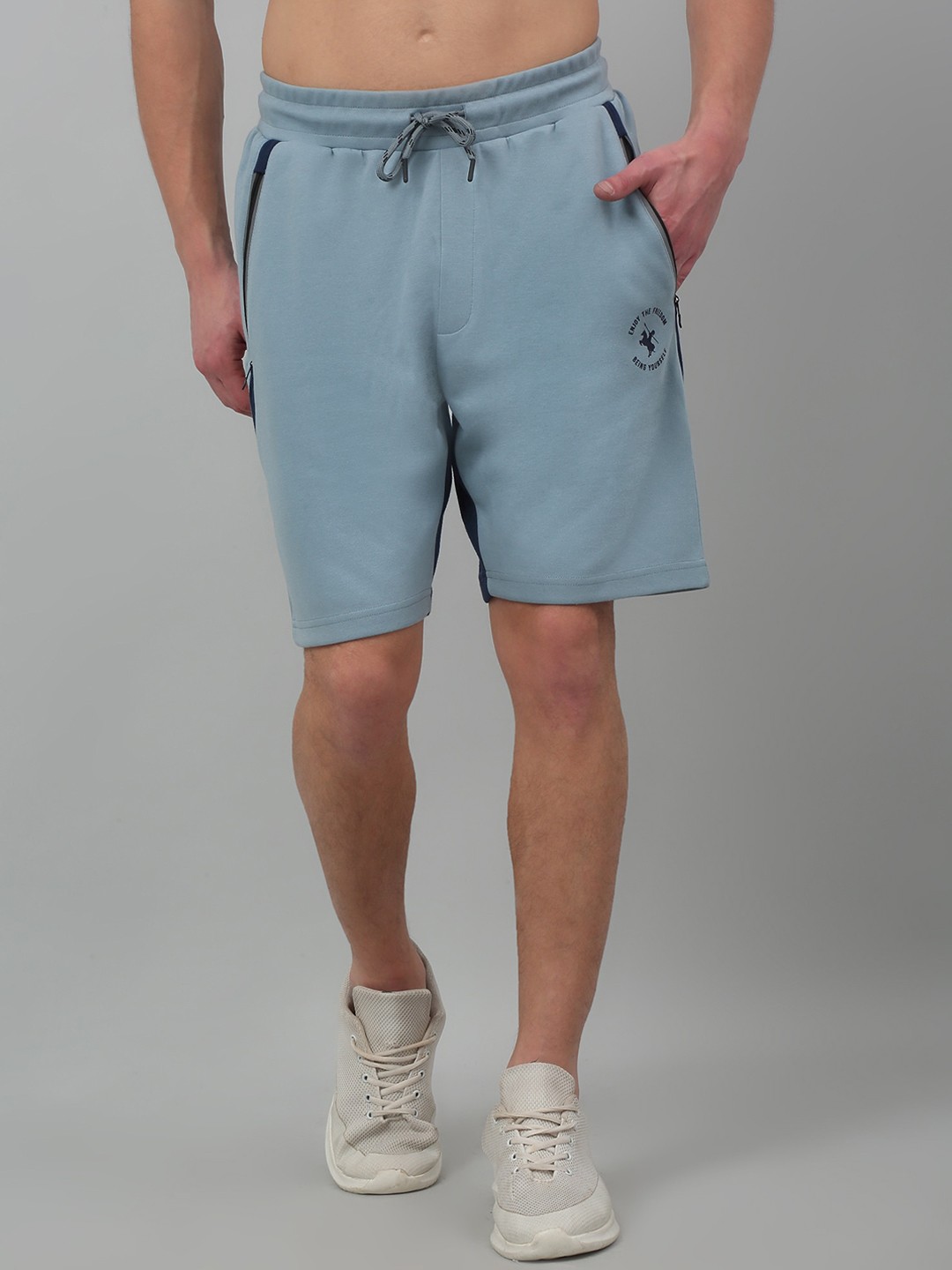

Cantabil Men Mid-Rise Sports Shorts, Blue