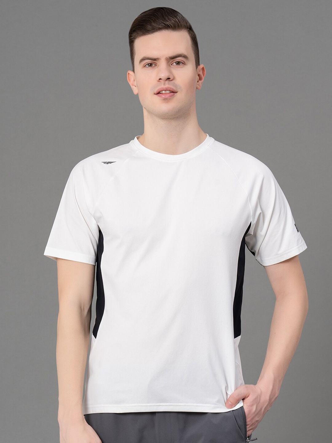 

Red Tape Round Neck Antimicrobial Quick Dry Activewear T-shirt, White