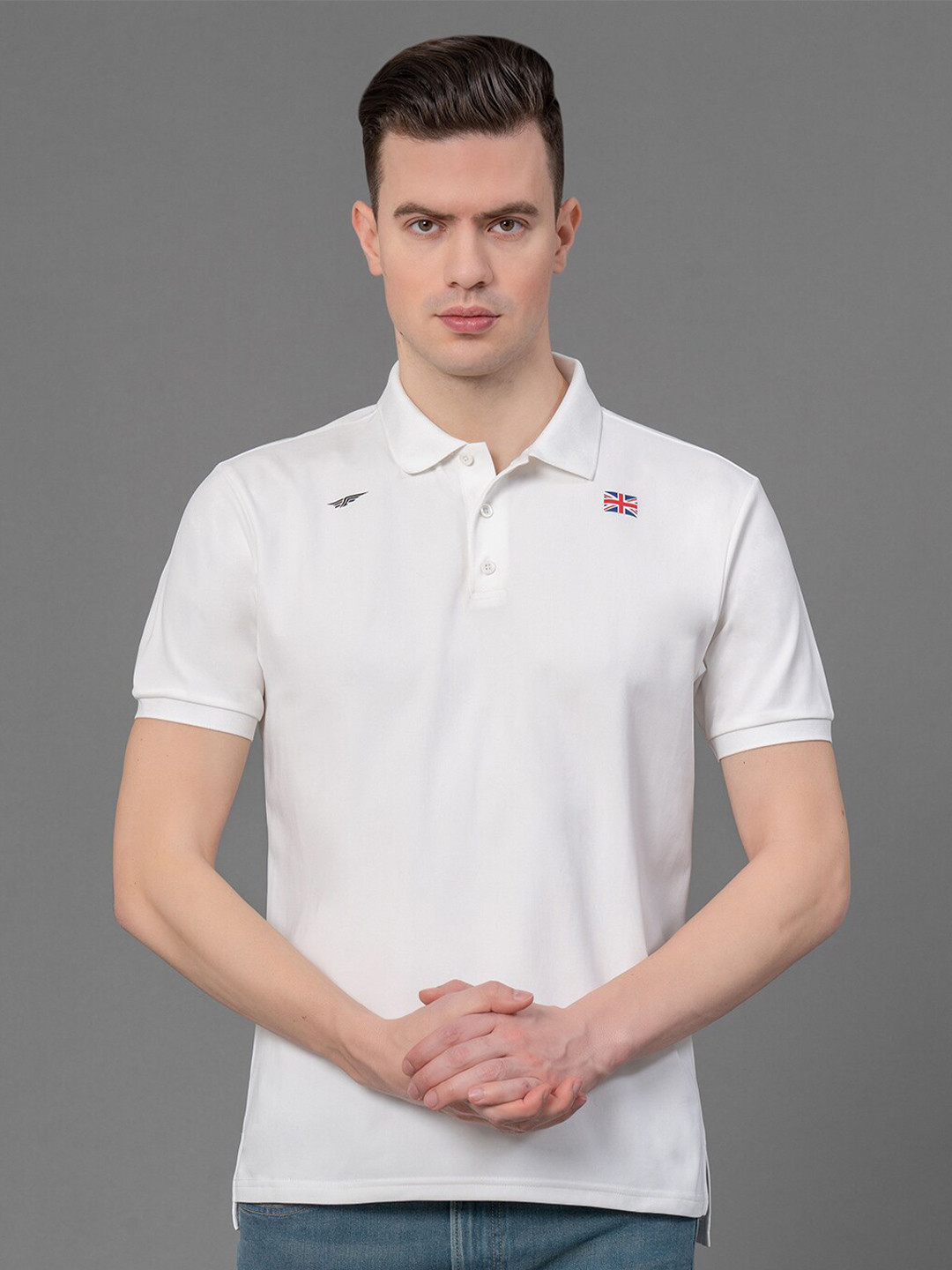 

Red Tape Stretch Printed Activewear T-Shirt, White