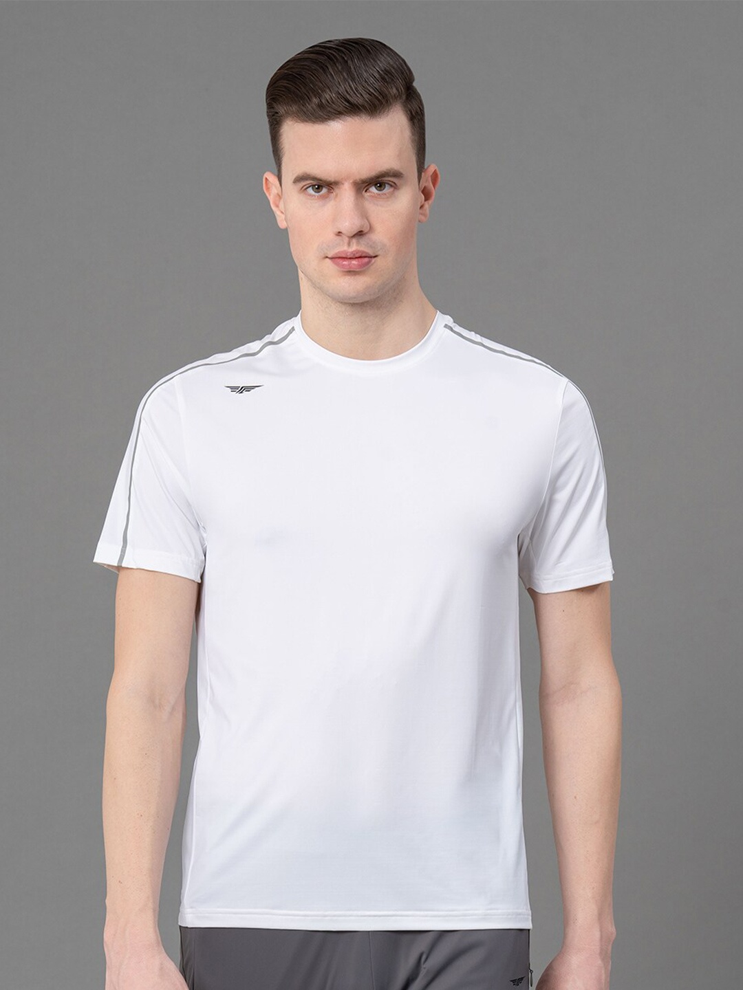 

Red Tape Round Neck Antimicrobial Sports T-Shirt, White