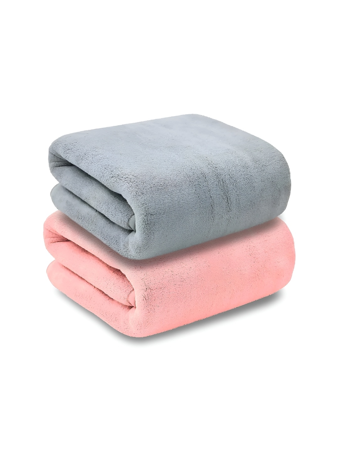 

Signature Pink & Grey 2 Pieces Cotton 350 GSM Towel Set