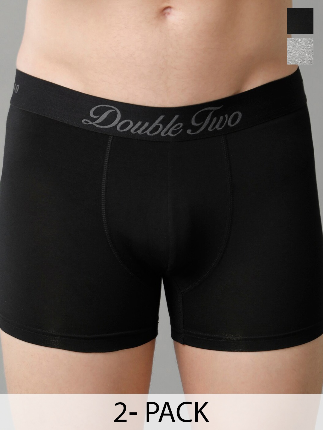 

Double Two Pack Of 2 Mid-Rise Trunk DTMTR0007-2-S, Black
