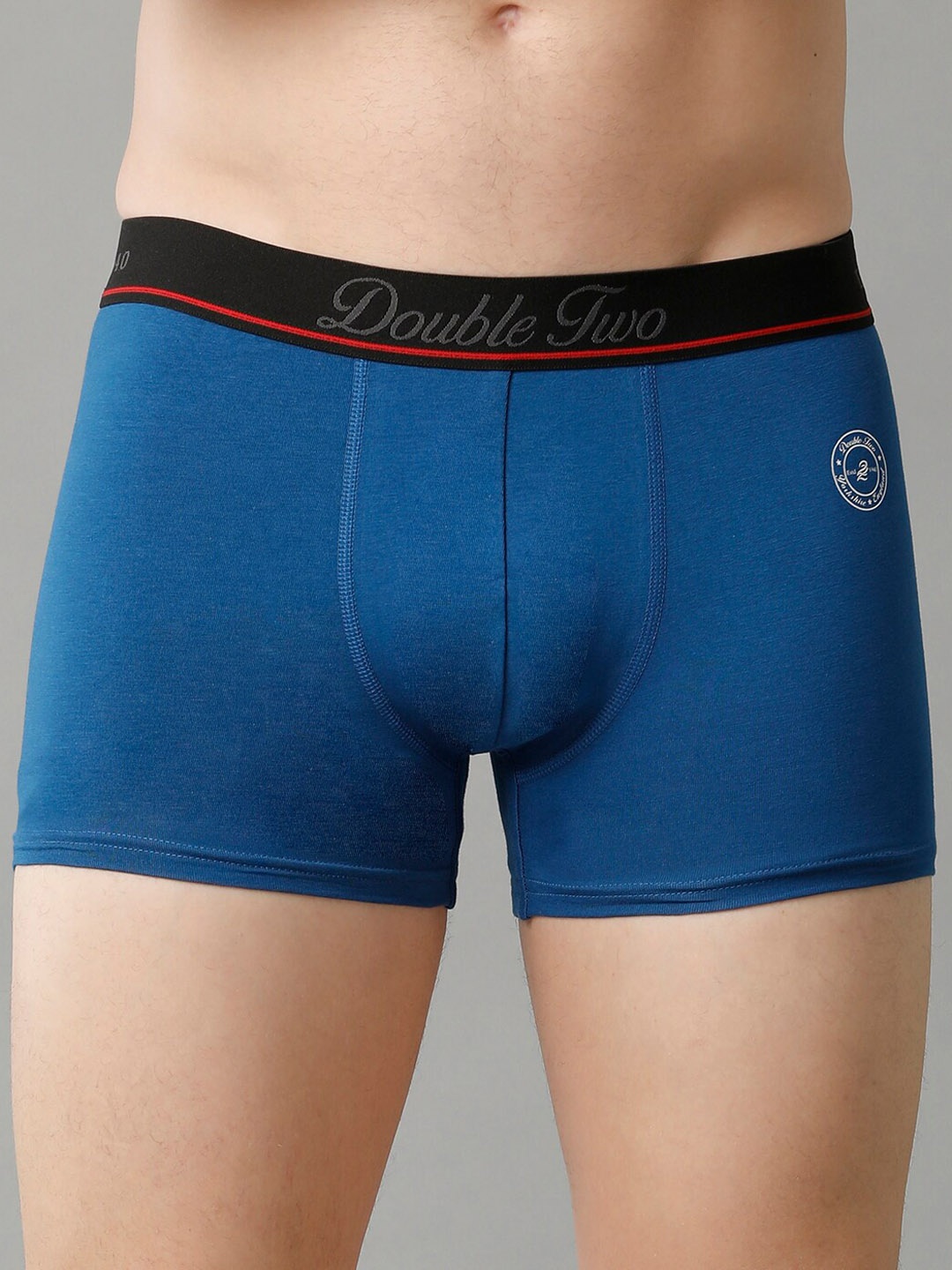 

Double Two Mid Rise Breathability Trunks DTMTR0006-1-S, Blue