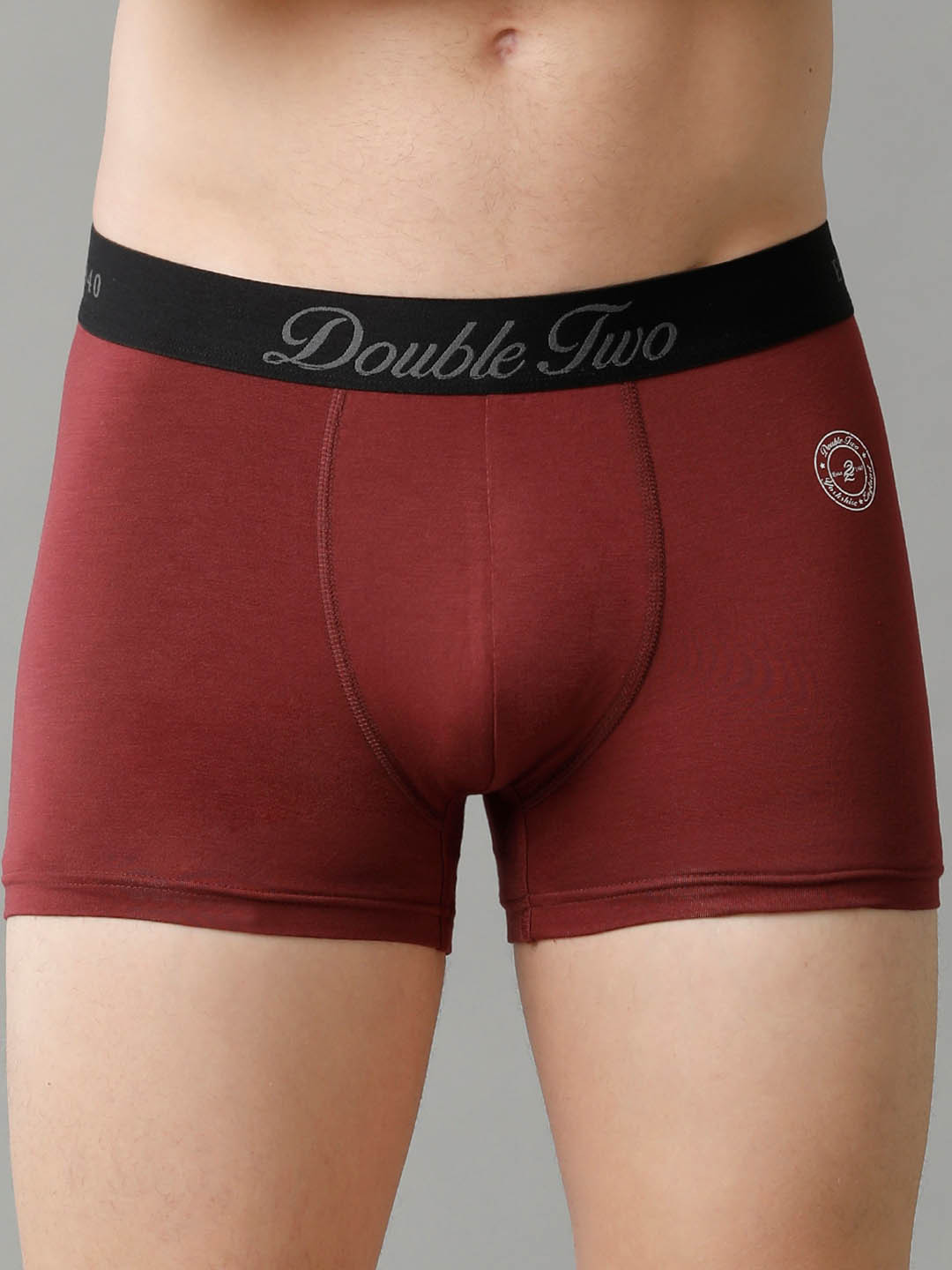 

Double Two Mid Rise Breathability Trunks DTMTR0005-1-S, Maroon