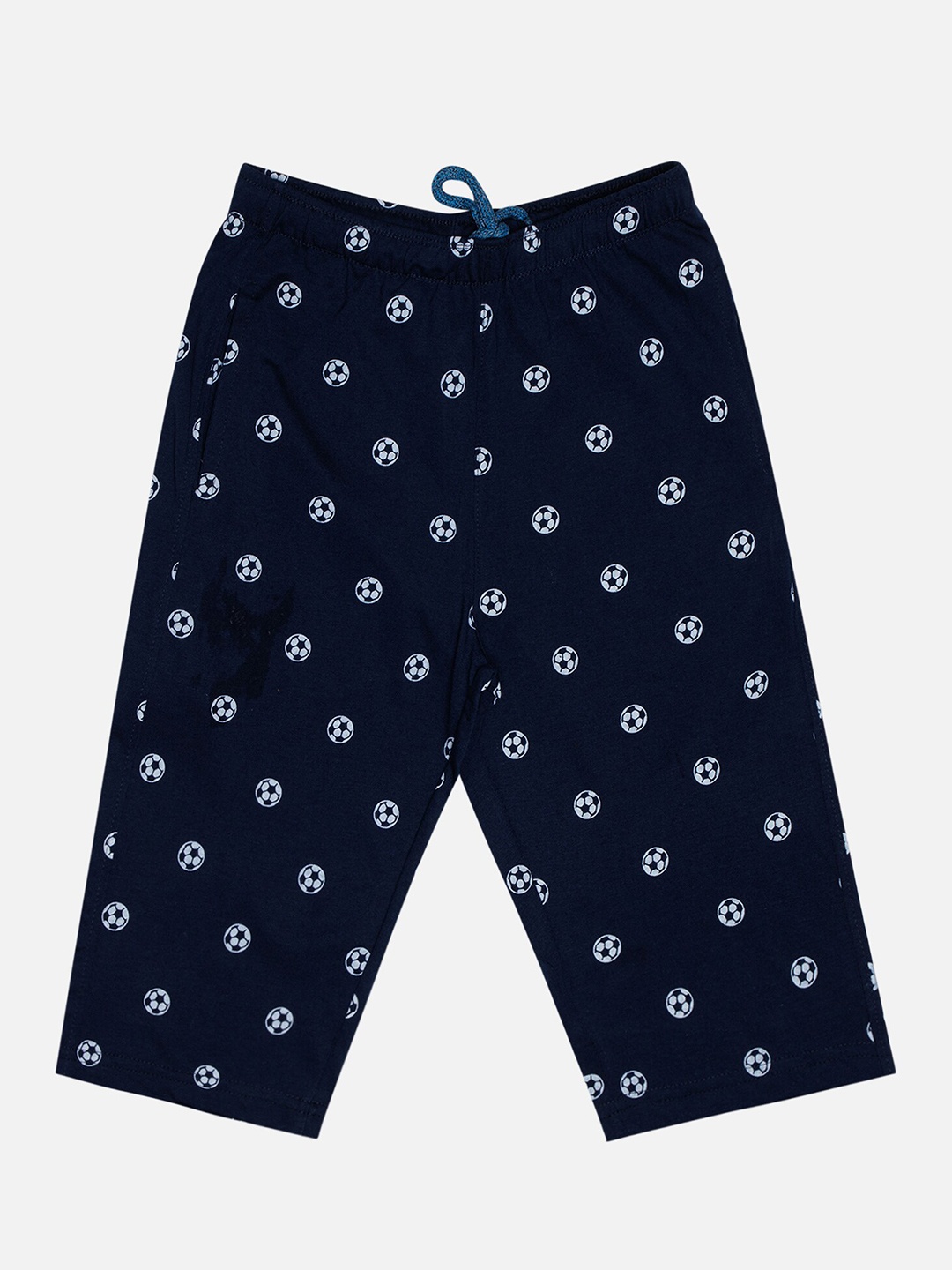 

Bodycare Kids Boys Printed Cotton Capris, Navy blue