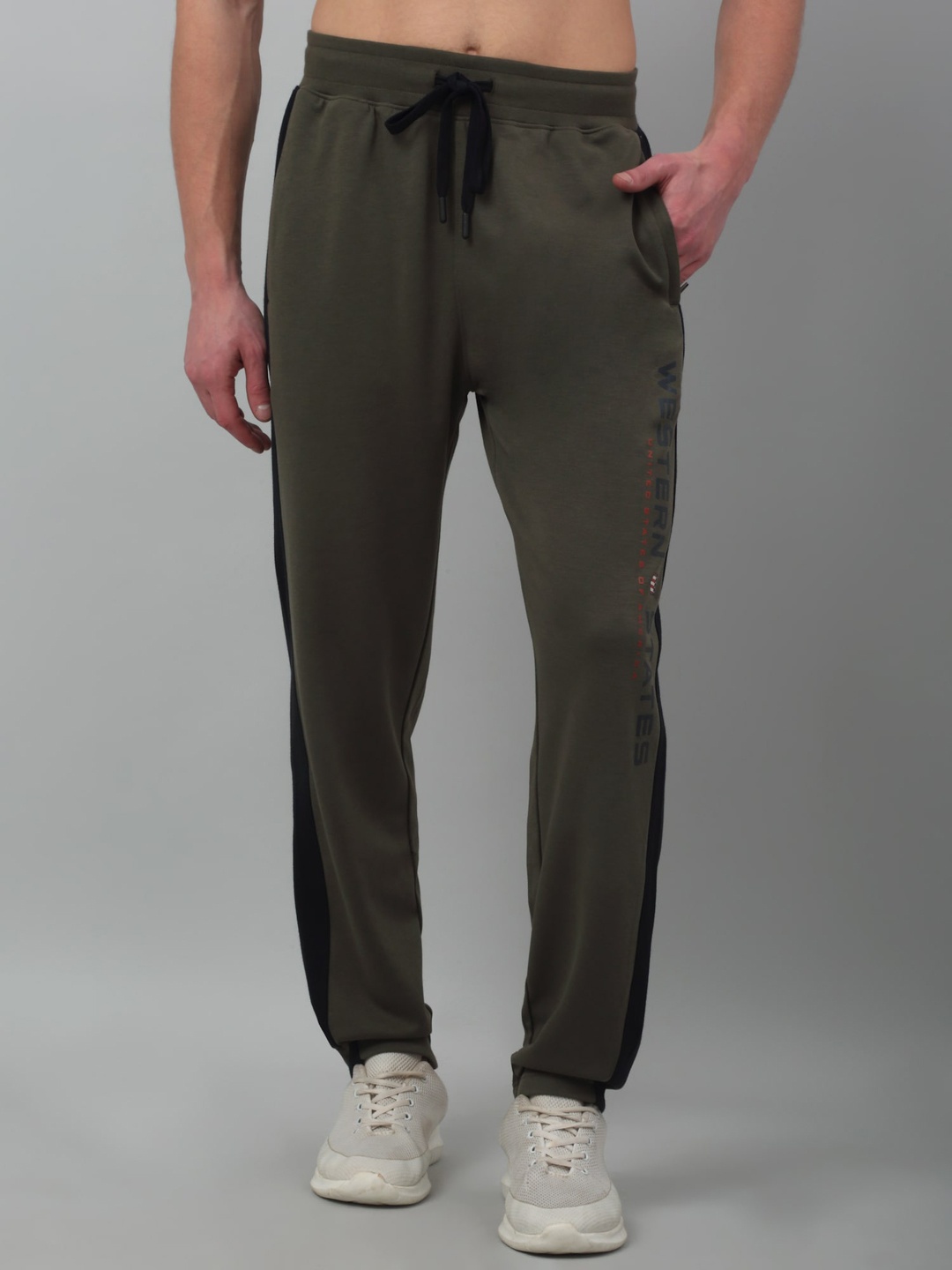 

Cantabil Men Mid-Rise Track Pant, Olive