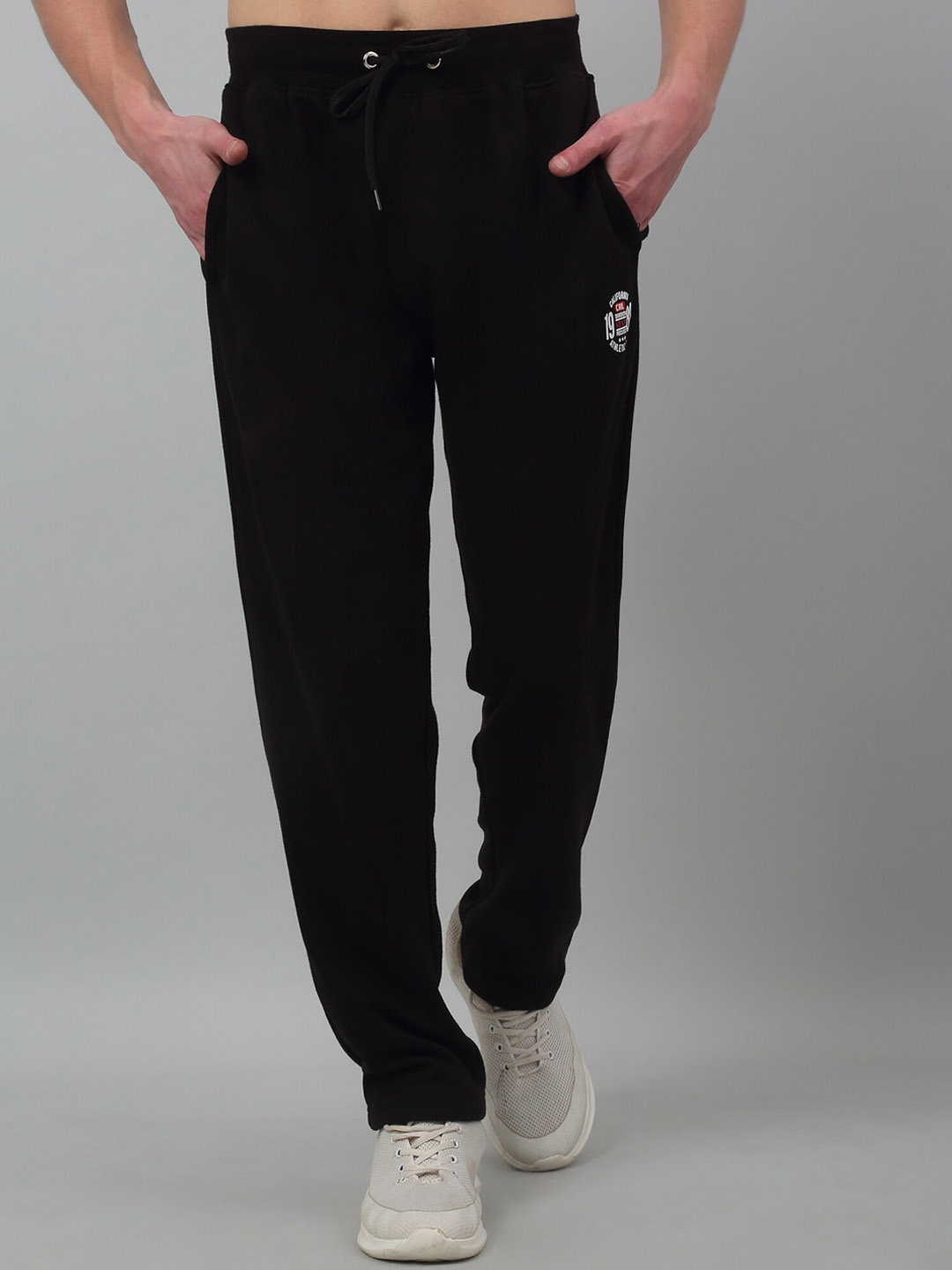 

Cantabil Men Mid-Rise Track Pant, Black