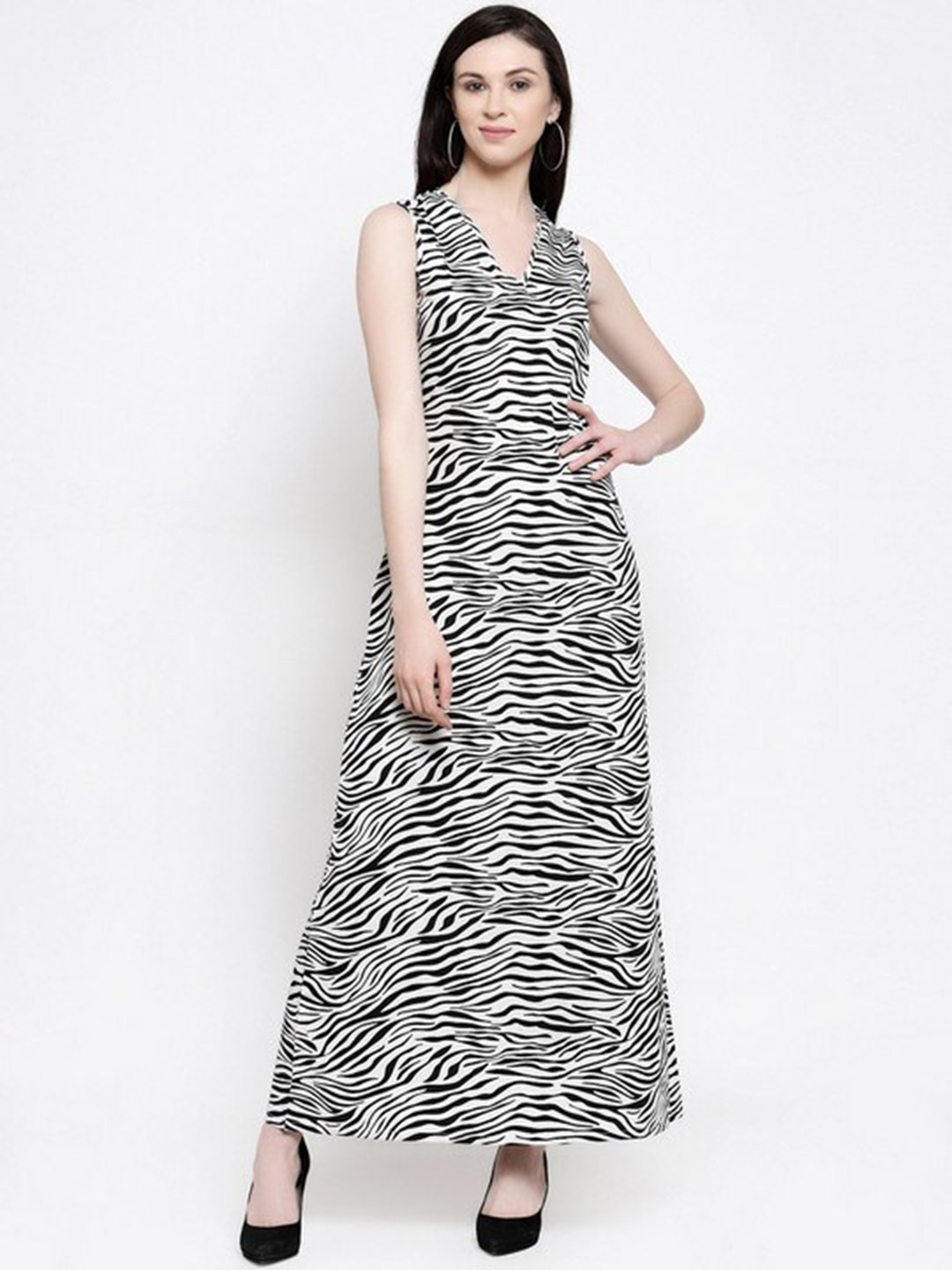

Karmic Vision Animal Print Crepe Maxi Dress, Multi