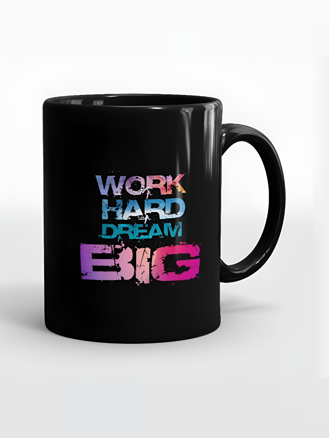 

SUBLIKRAFT Black & Blue Printed Ceramic Matte Mug 330 ml