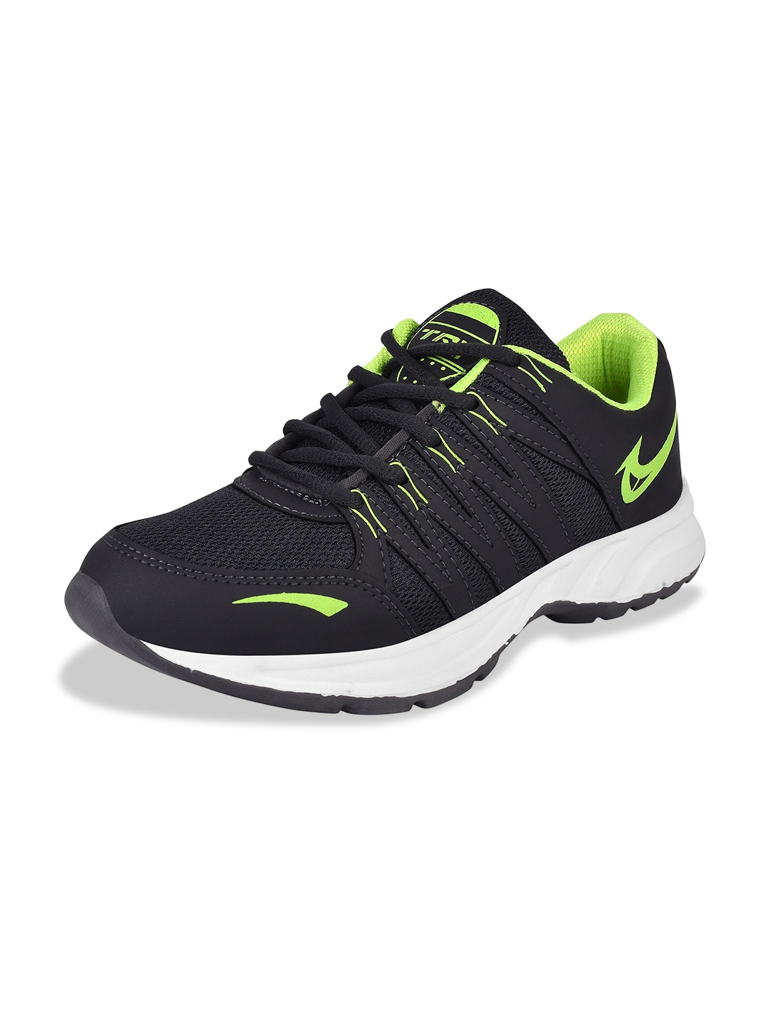 

TRV Men Textured Lace-Up Walking Shoes, Grey