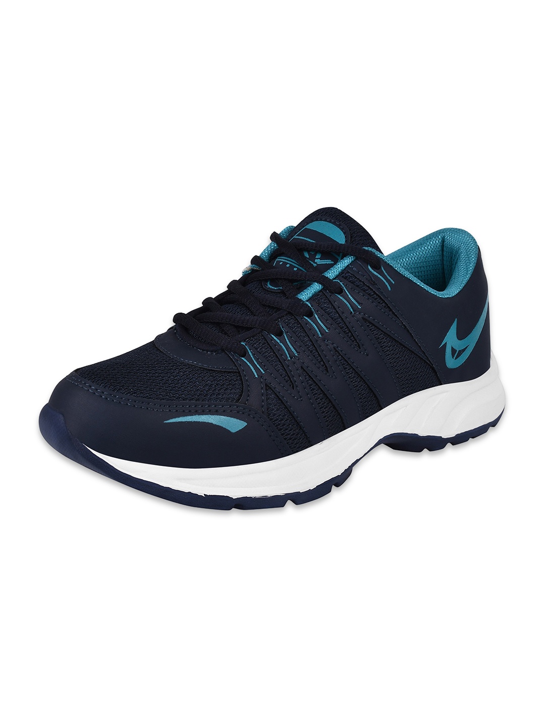 

TRV Men Round Toe Mesh Lace-Ups Walking Shoes, Blue