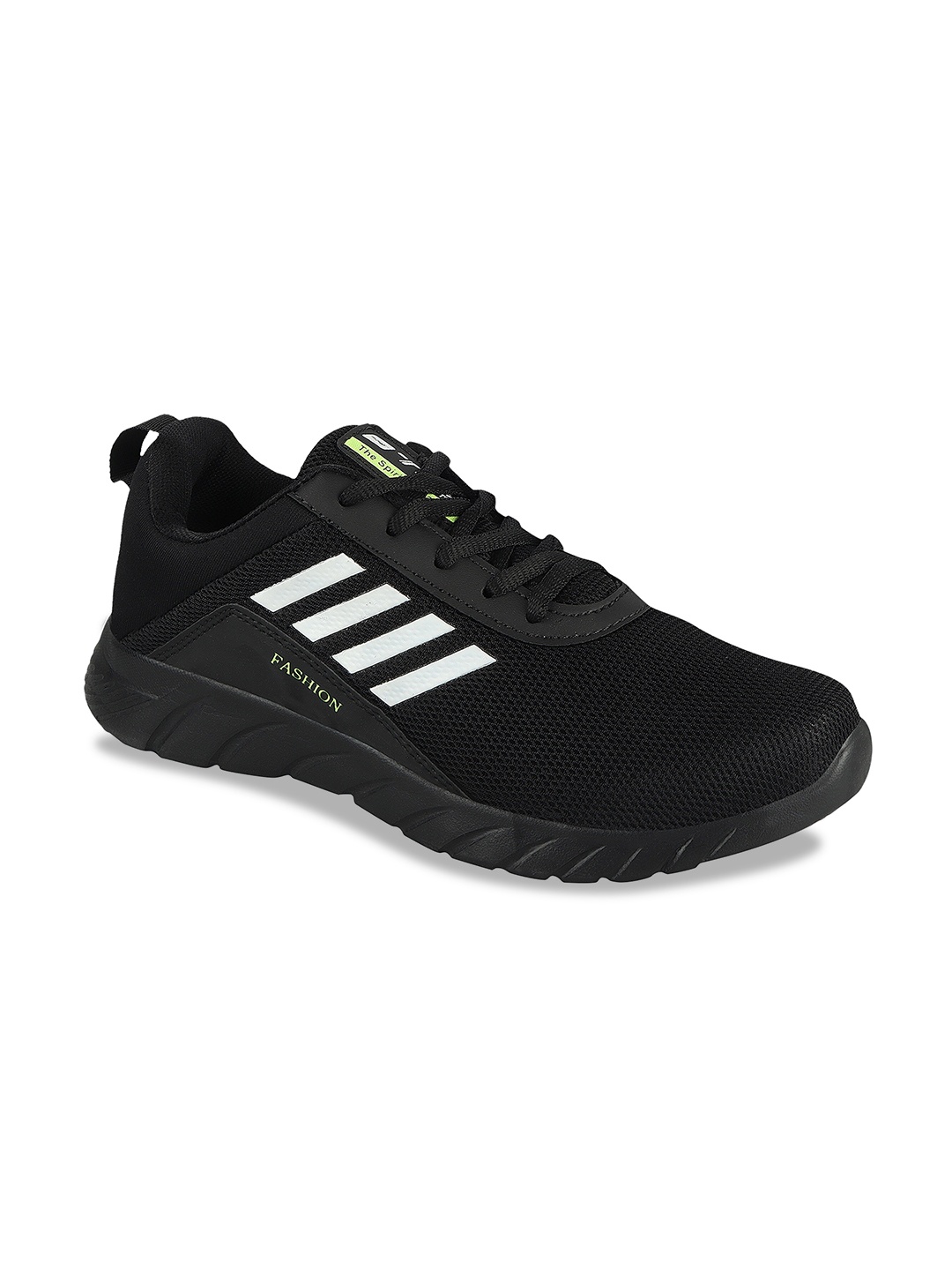 

TRV Men Textured Lace-Up Walking Shoes, Black
